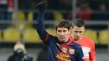 El jugador del Barcelona Lionel Messi podría ganar el premio por cuarto año consecutivo