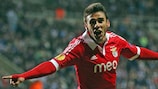 Eduardo Salvio feiert den entscheidenden Treffer für Benfica