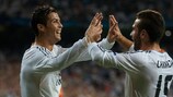 Cristiano Ronaldo feiert seinen ersten Treffer mit Daniel Carvajal