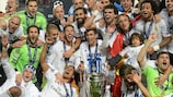 Die Spieler von Real Madrid feiern den Titelgewinn