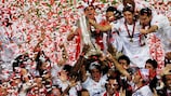 Sevilla rejoice after winning the 2006 UEFA Cup final