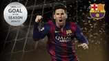 Messi ganha edição inaugural do Golo da Época do UEFA.com