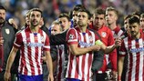 Enttäuschte Atlético-Spieler nach dem verlorenen Finale 2014