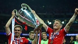 Philipp Lahm und Bastian Schweinsteiger standen mit Bayern dreimal im Finale, 2013 holten sie den Titel