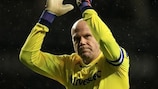 Brad Friedel applauds after Tottenham's 3-1 win against Panathinaikos