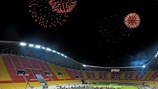 Ceremonia de inauguración del nuevo estadio Filip II de Macedonia