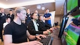 Video assistant referees took part in simulator sessions featuring match incidents