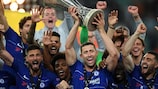 Chelsea celebrate their victory in the 2019 UEFA Europa League final