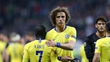 Chelseas N'Golo Kanté und David Luiz nach dem Hinspiel