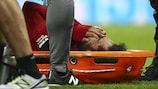 Mohamed Salah vai falhar o jogo de terça-feira devido a ter sofrido uma concussão na cabeça no fim-de-semana
