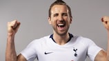 Roar power: Harry Kane gets in the mood for Saturday's UEFA Champions League final