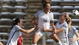 England's Georgia Stanway celebrates her goal against Serbia