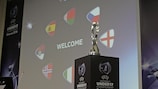 The trophy on display in Minsk