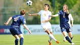 Danijel Aleksić shows his skills against Scotland