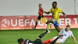 Joel Asoro scores his and Sweden's second goal against England