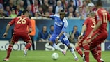 Salomon Kalou en action contre le Bayern en finale de la Champions League