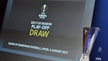 The UEFA Europa League play-off draw takes place on Friday
