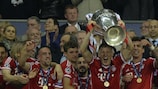 Bayern feiert den Triumph in der UEFA Champions League