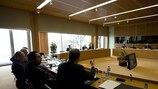Una riunione del panel anti-doping UEFA