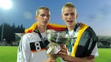 Lars and Sven Bender with the U19 trophy