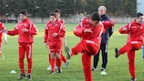 Sergio Soldano coaches the Malta Under-16 squad at the national academy