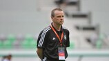 Germany coach Stefan Böger looks on as his side win their opener against Georgia
