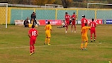 Action from Turkey's 1-1 draw with FYROM