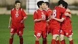 Malta celebrate Michael Camilleri (right) scoring against Northern Ireland