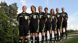 The refereeing team for the 2010 UEFA European Women's Under-17 Championship in Nyon
