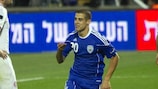 Tal Ben Chaim celebrates his debut goal against Georgia