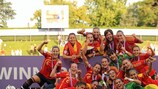 Spain are aiming for a third straight victory having beaten France in the 2011 final