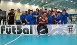 Helvécia celebrate winning the 2012 FA Futsal grand finals