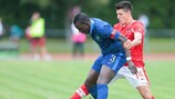 Benjamin Mendy in action for France Under-19s