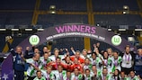Wolfsburg show teeth to take Lyon's title