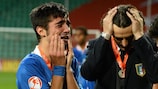 El italiano Mario Pugliese se lamenta por la derrota