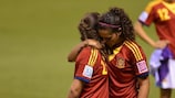 Les joueuses espagnoles se consolent comme elles le peuvent après leur défaite en finale contre le Japon