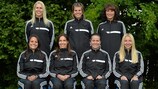 The refereeing team last June in Nyon