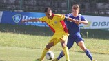 Cristian Manea in action for Romania in qualifying