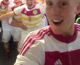 Scotland celebrate with a selfie