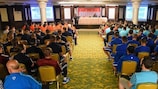 The tournament headquarters hosted the match-fixing prevention session
