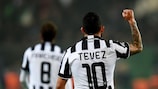 L'attaquant de la Juventus Carlos Tévez a marqué à six reprises en huit matches européens cette saison