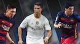 Bester Spieler in Europa: Messi, Ronaldo, Suárez