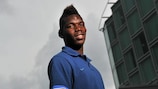Paul Pogba pictured at the Under-19 finals in Estonia in 2012