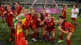 A selecção espanhola que venceu o Euro Sub-19 feminino