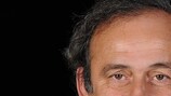 El presidente de la UEFA Michel Platini