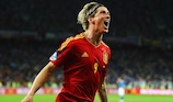 Fernando Torres celebra depois de marcar o terceiro golo espanhol na final do UEFA EURO 2012