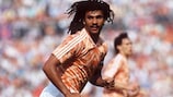 Ruud Gullit in action at the UEFA 1988 European Championships