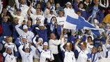 Die finnischen Fußballfans freuen sich bereits auf die EURO