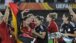 Las jugadoras alemanas celebran su victoria