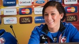 Fünf Treffer erzielte Nadine Keßler bereits im laufenden Wettbewerb, gegen Lyon soll das Torkonto ausgebaut werden